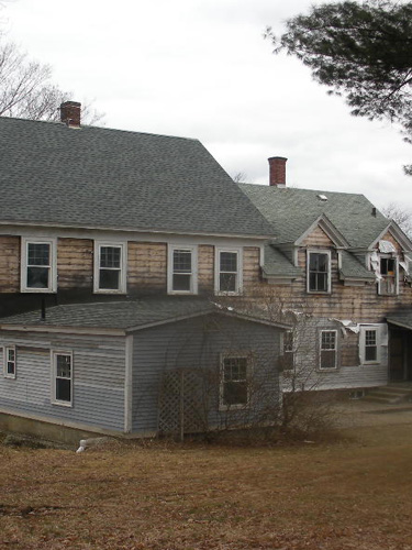 A house in need of major repairs.